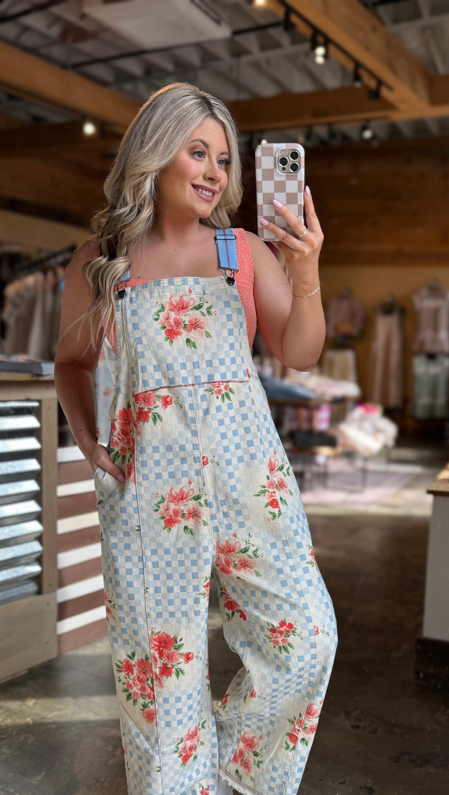 Natural Flower Overalls