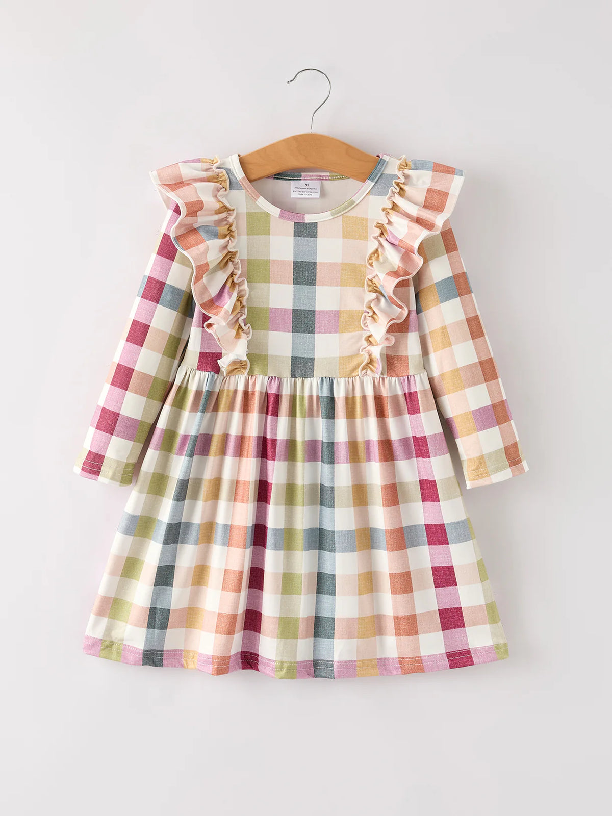 Plaid Long Sleeve Dress