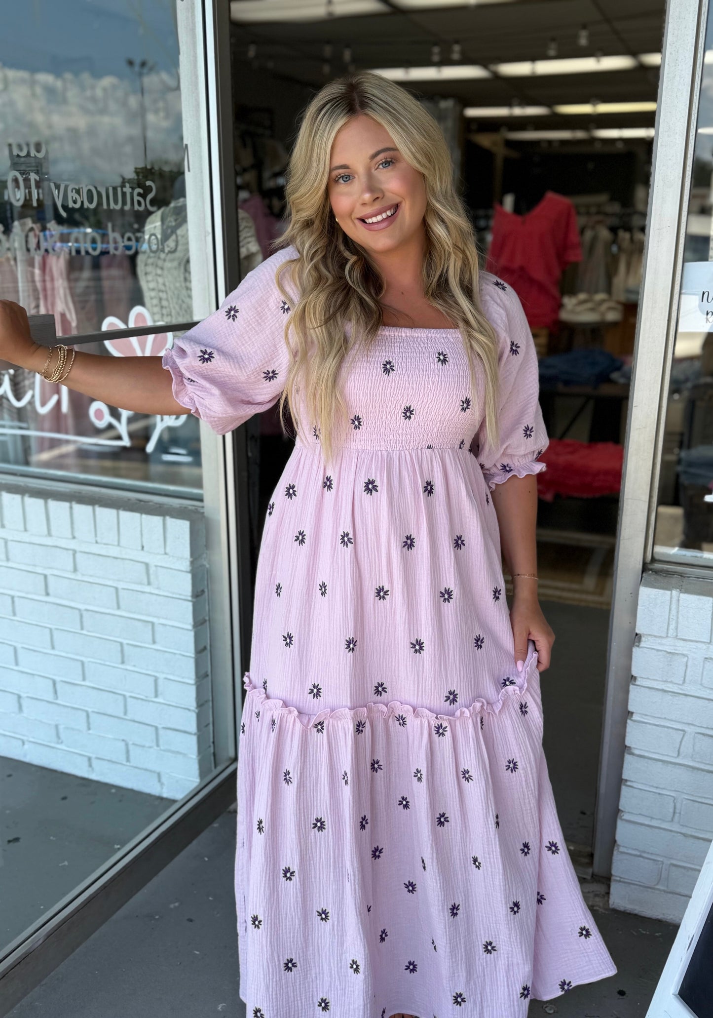 Lilac Floral Dress