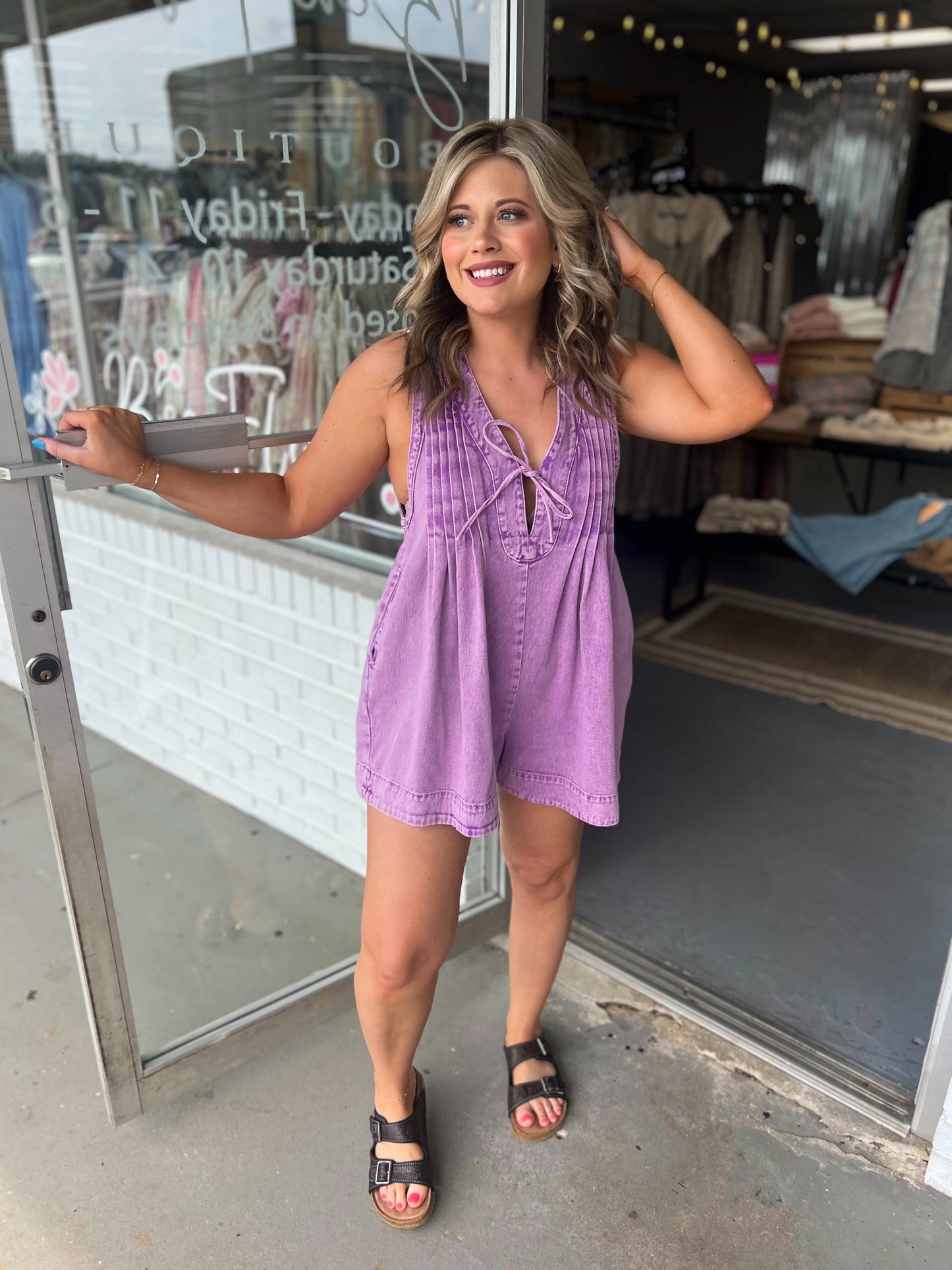 Vintage Purple Romper