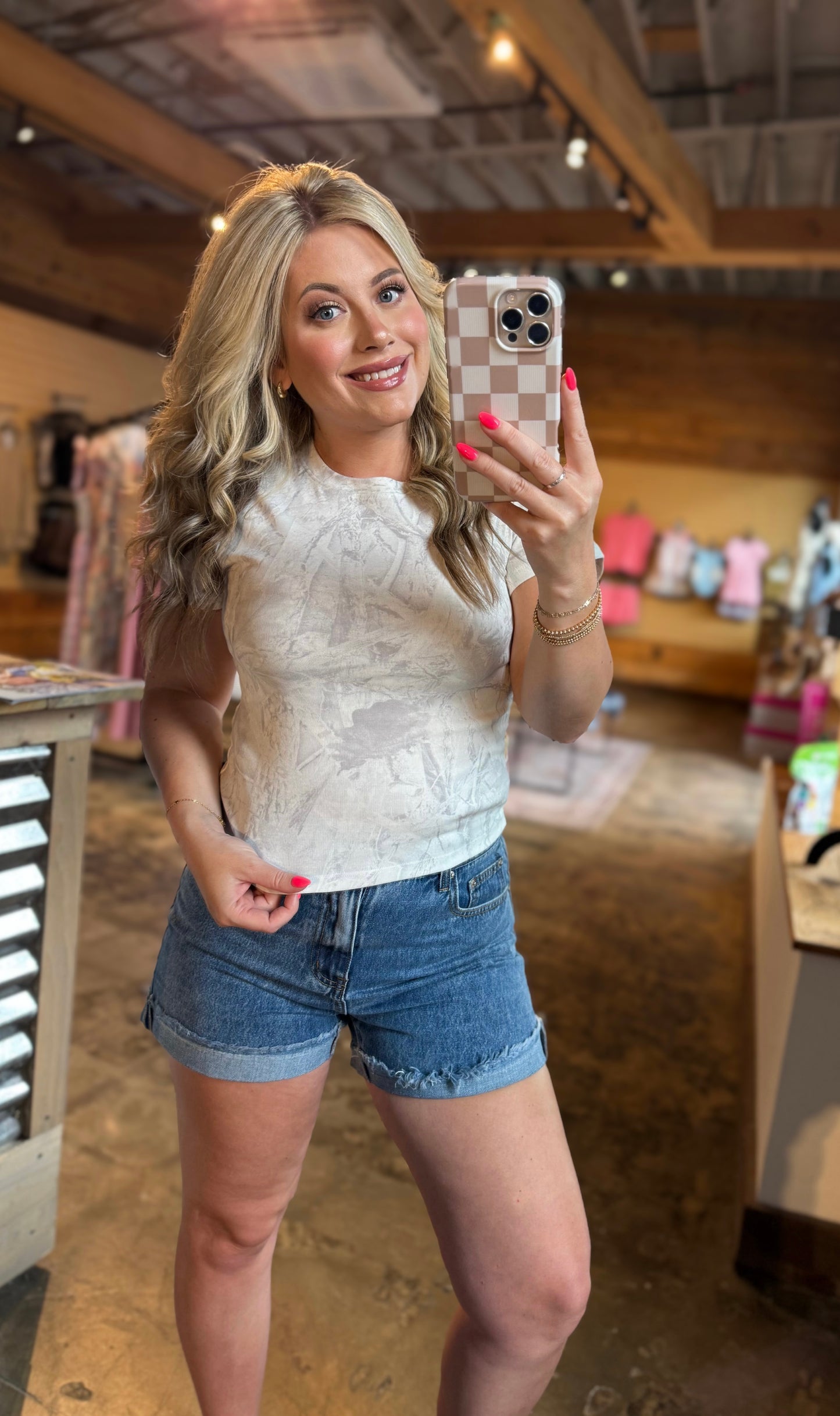 White Camo Tee