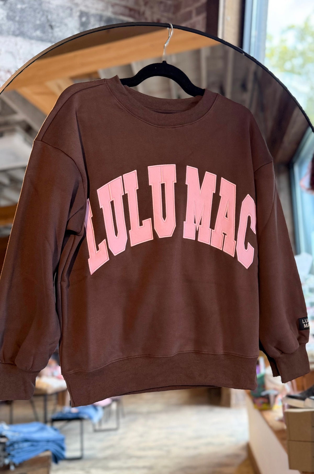 LULU MAC Sweatshirt-Pink/Brown