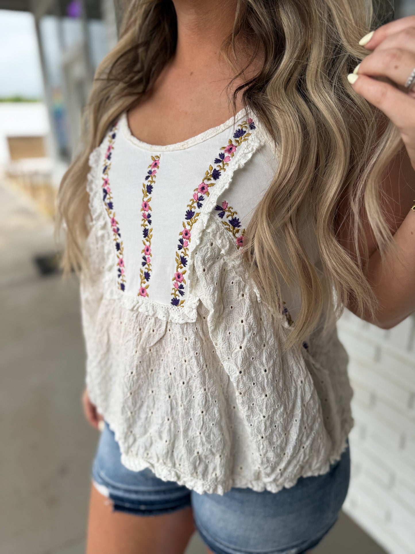 Ivory Woven Tank