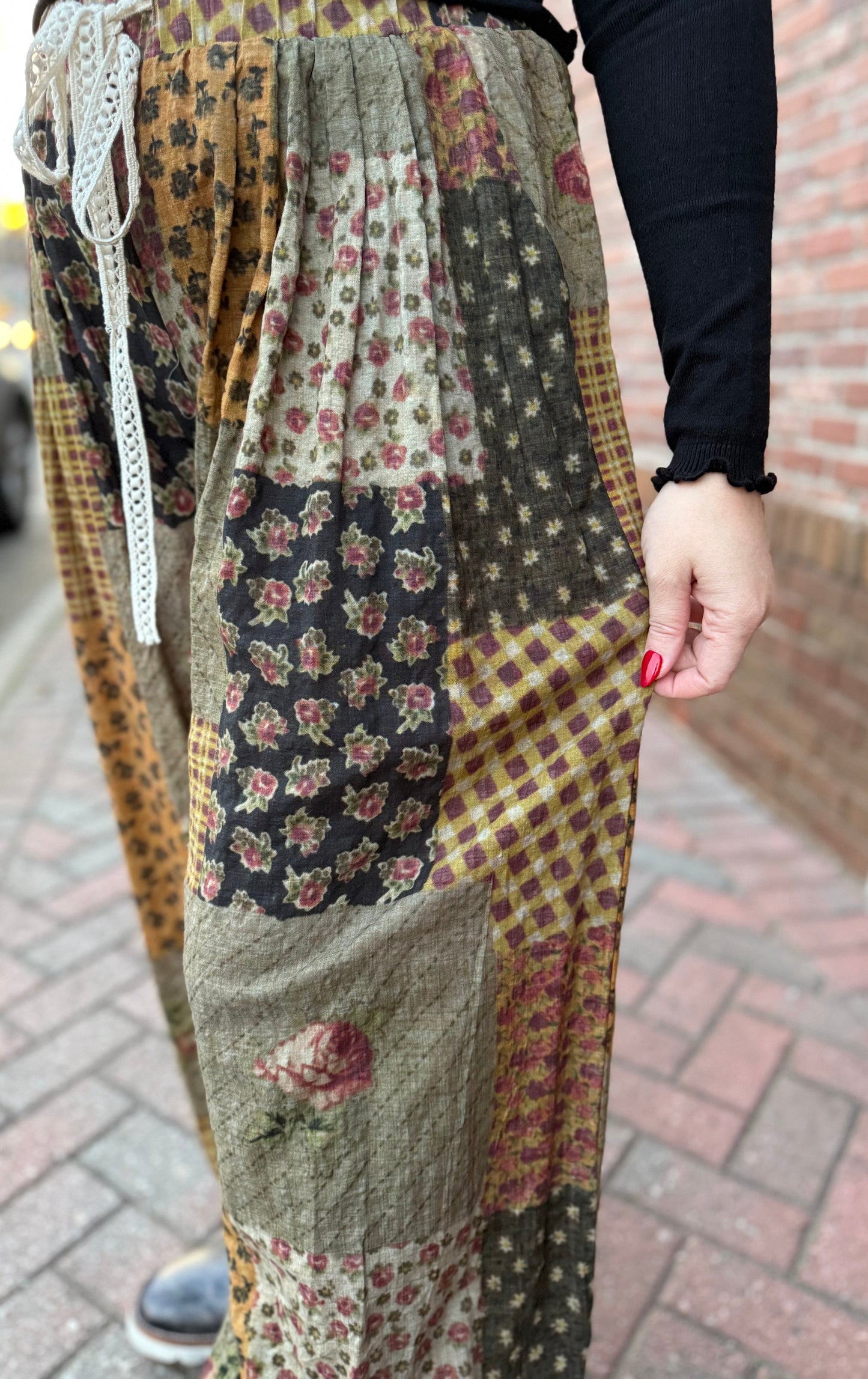 Olive Multi Woven Pants