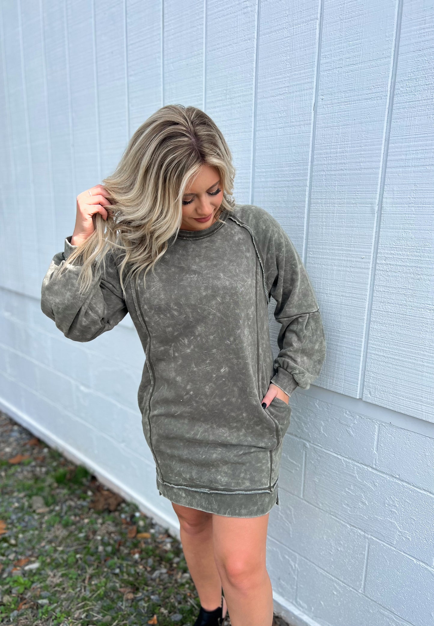 Green Knit Dress