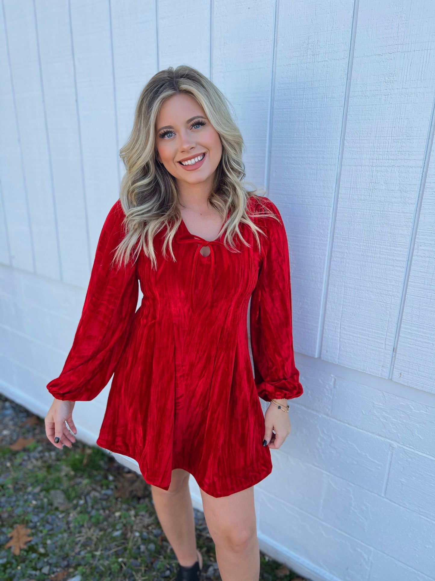 Red Velvet Dress