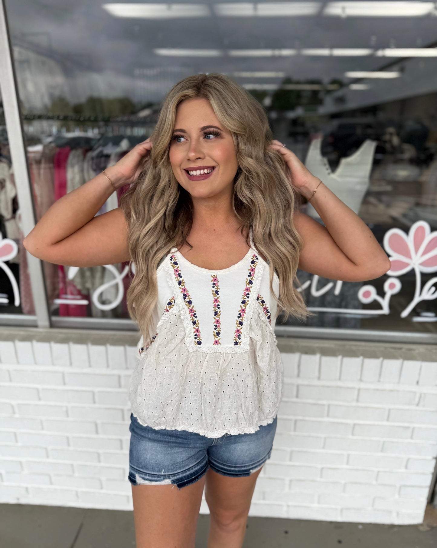 Ivory Woven Tank