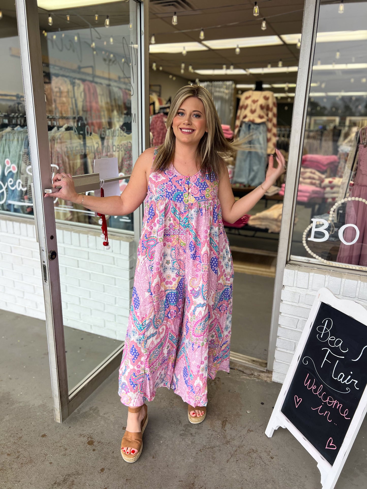 Pink Blossom Romper