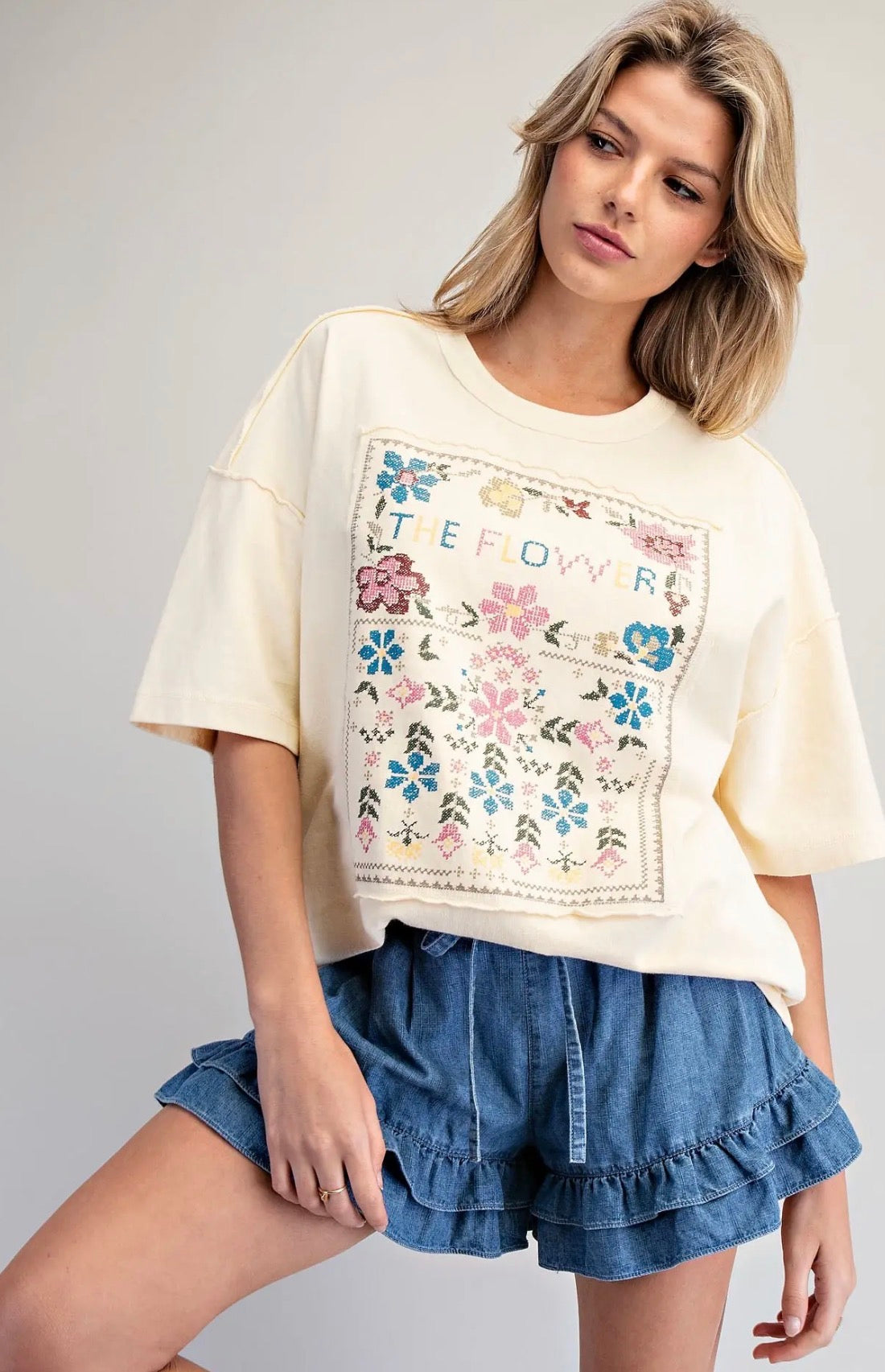 Butter Yellow Graphic Tee