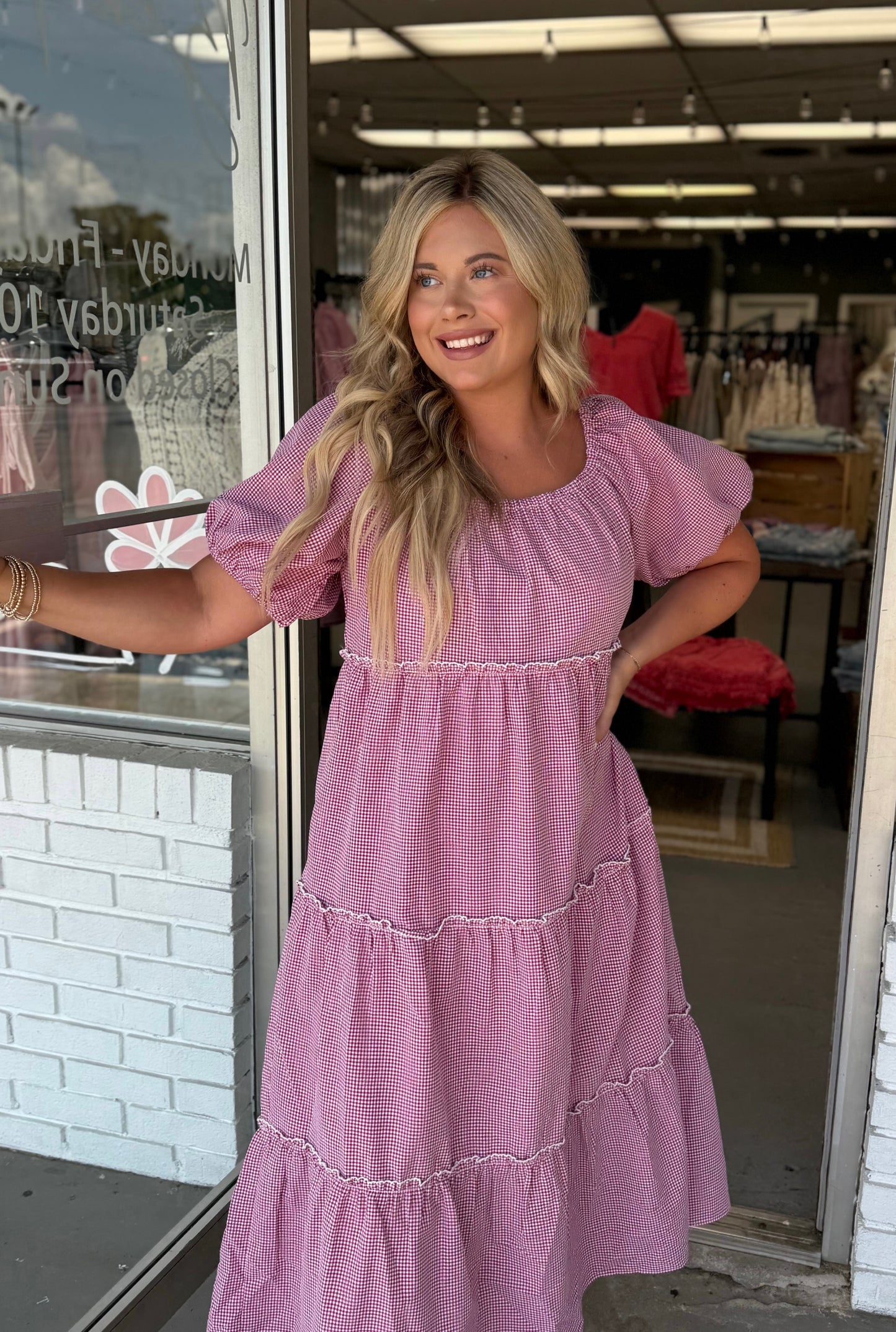 Red Gingham Dress