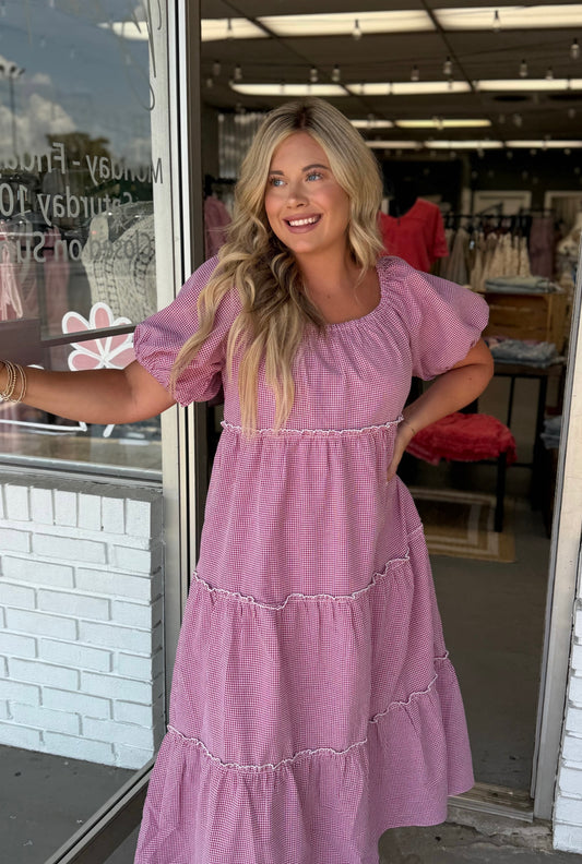 Red Gingham Dress