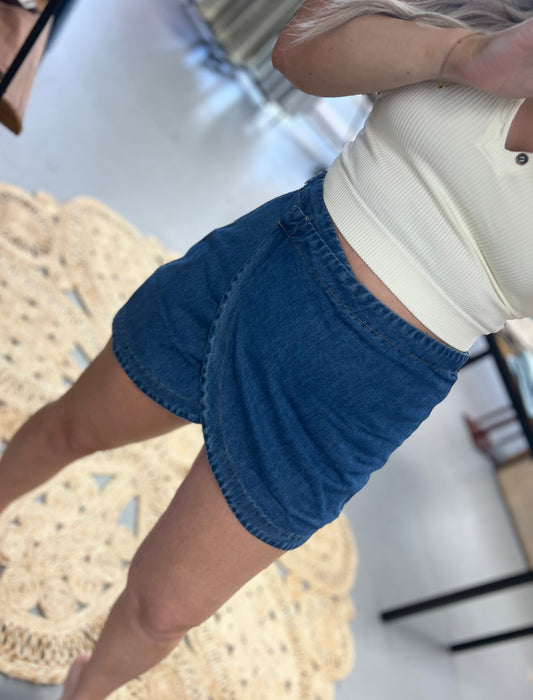 Denim Skort