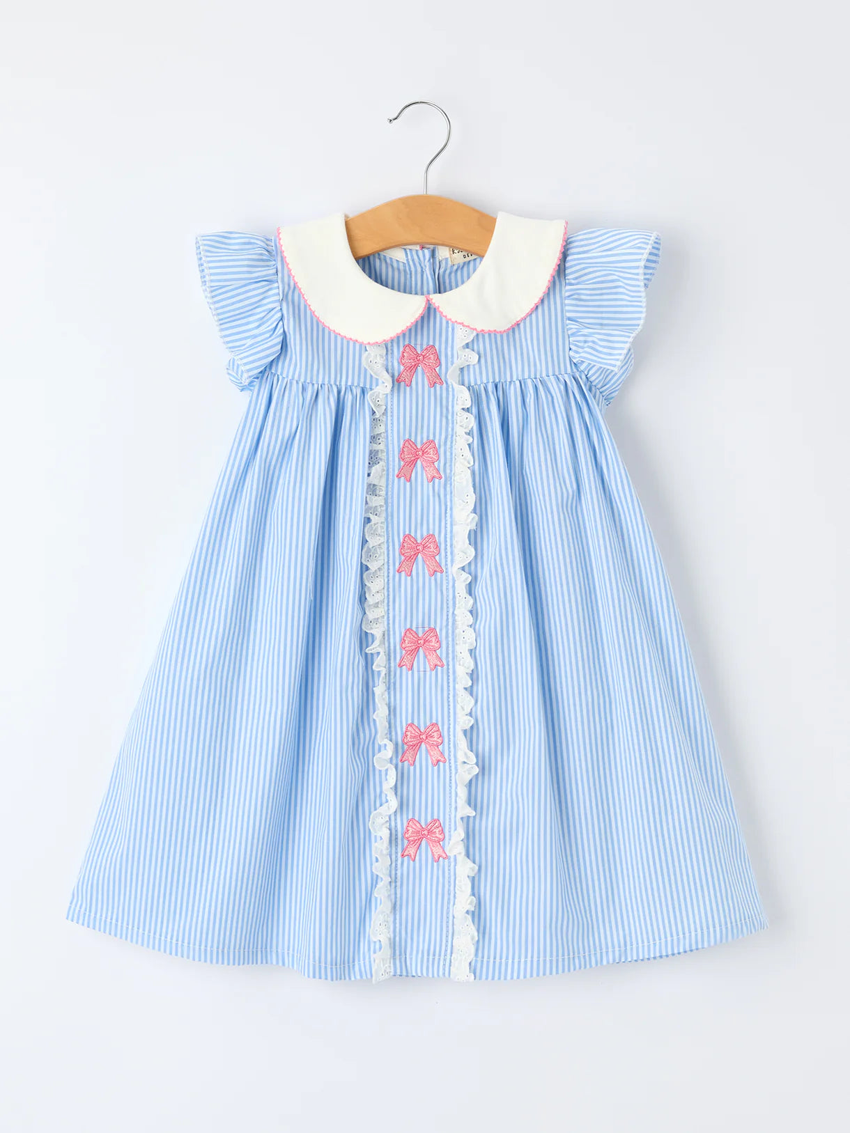 Girls Bow Collar Dress