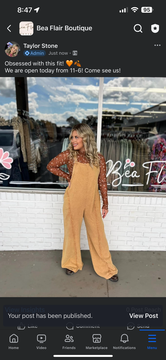 Mineral Mustard Jumpsuit