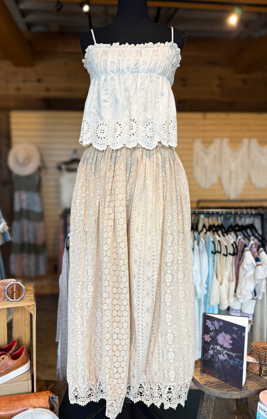 Lace Flare Pants