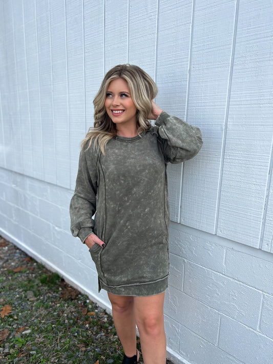 Green Knit Dress