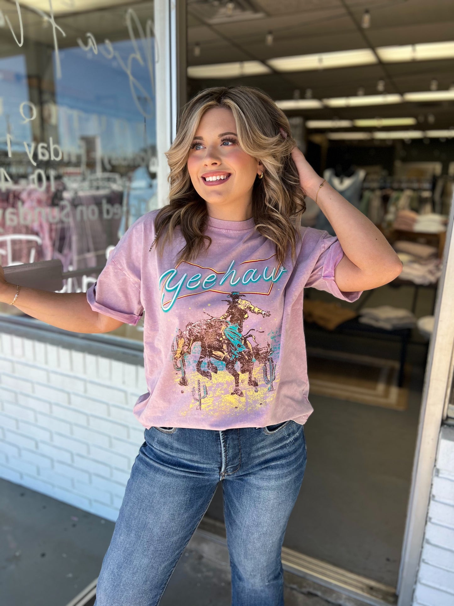 Neon Yeehaw Tee
