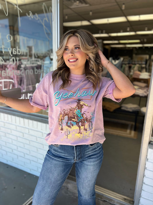 Neon Yeehaw Tee