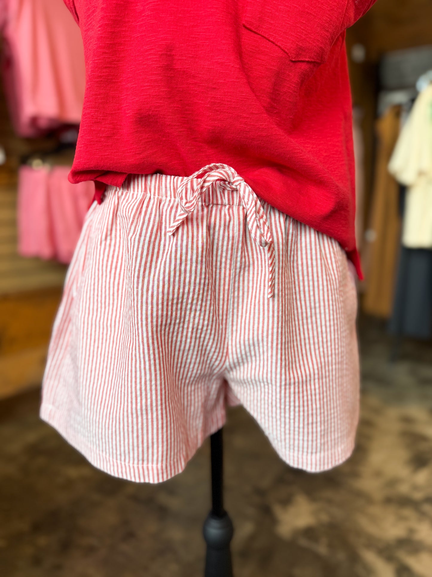 Red Picnic Shorts