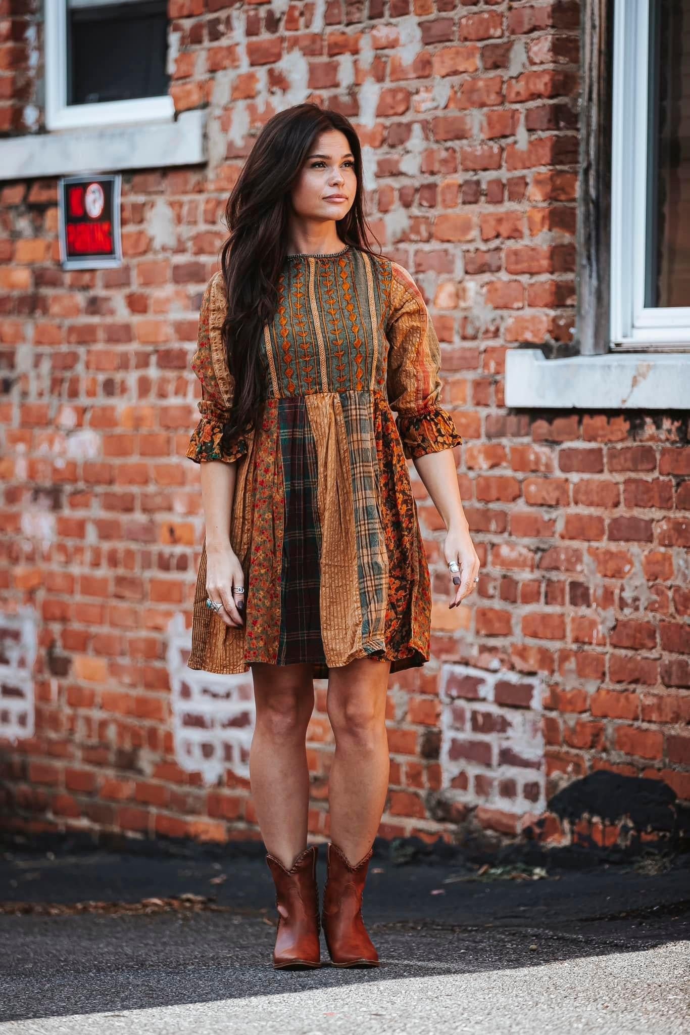 Mini Patchwork Dress