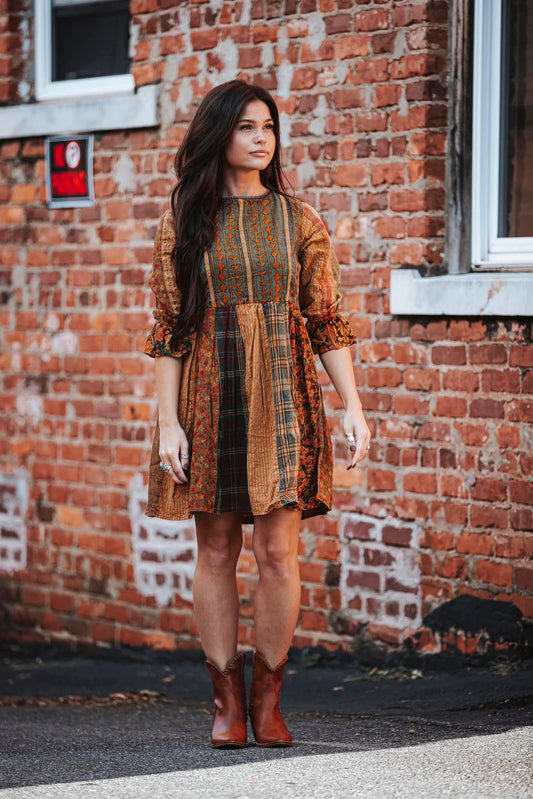 Mini Patchwork Dress