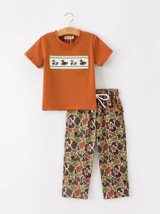 Duck Camo Embroidered Set