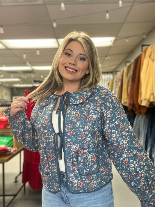 Floral Quilted Jacket