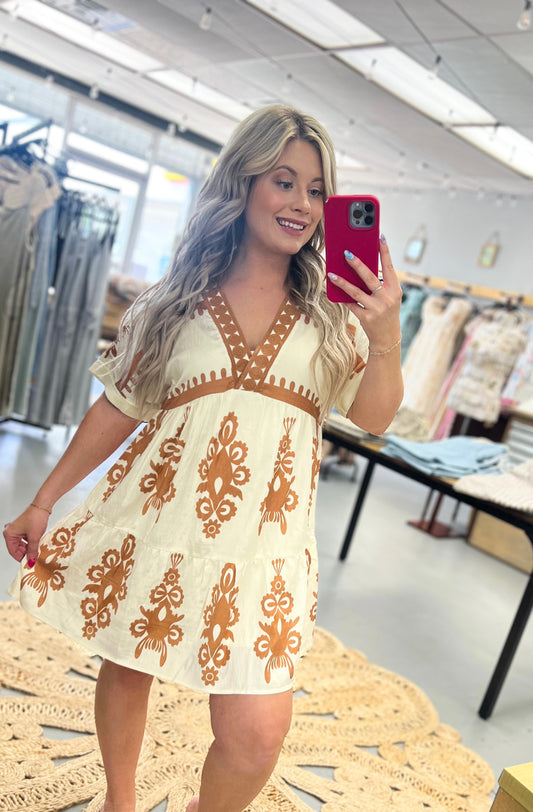 Ivory Mini Dress