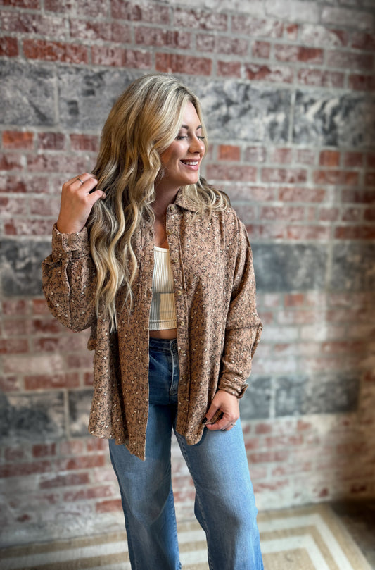 Almond Flower Detail Top