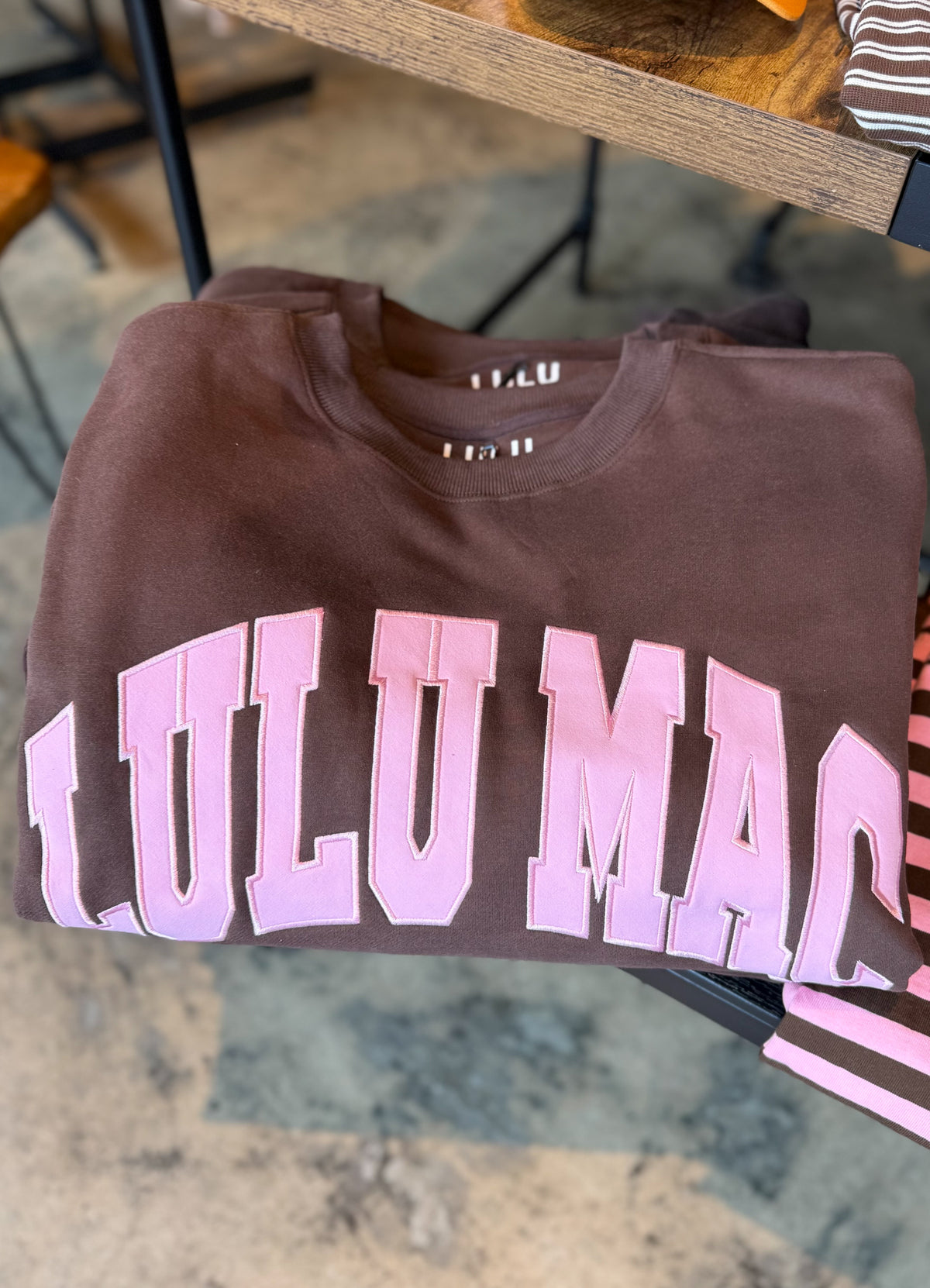 LULU MAC Sweatshirt-Pink/Brown