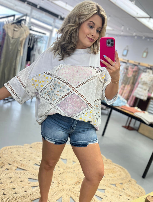 Patchwork Box Tee