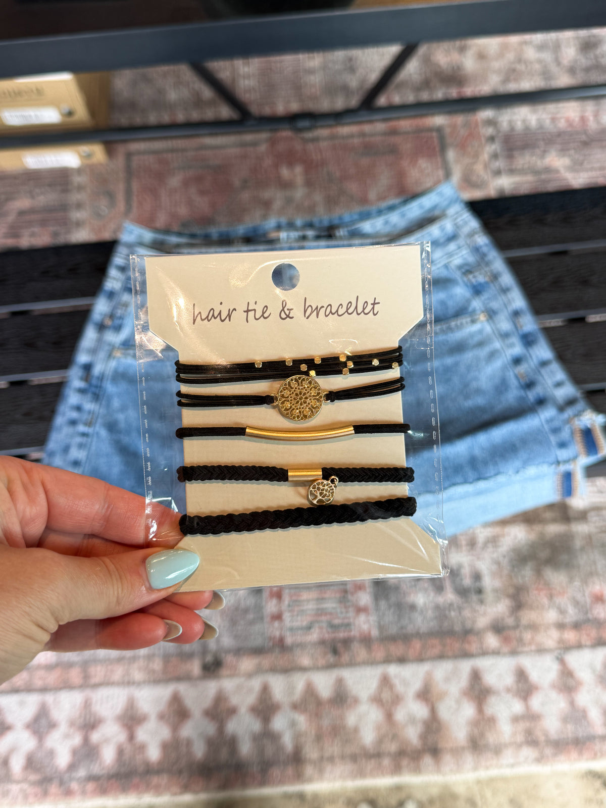 Hair Tie & Bracelet Boho Charm Ties