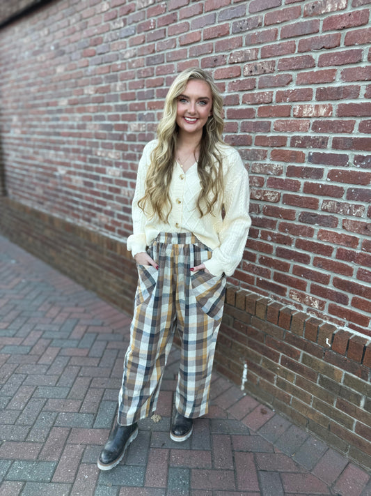 Brown Flannel Pants