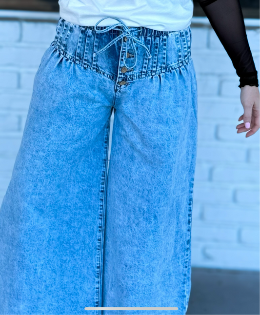 LT Denim Wide Leg Pants