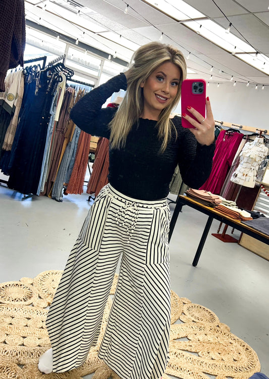 Stripped Flow Pants