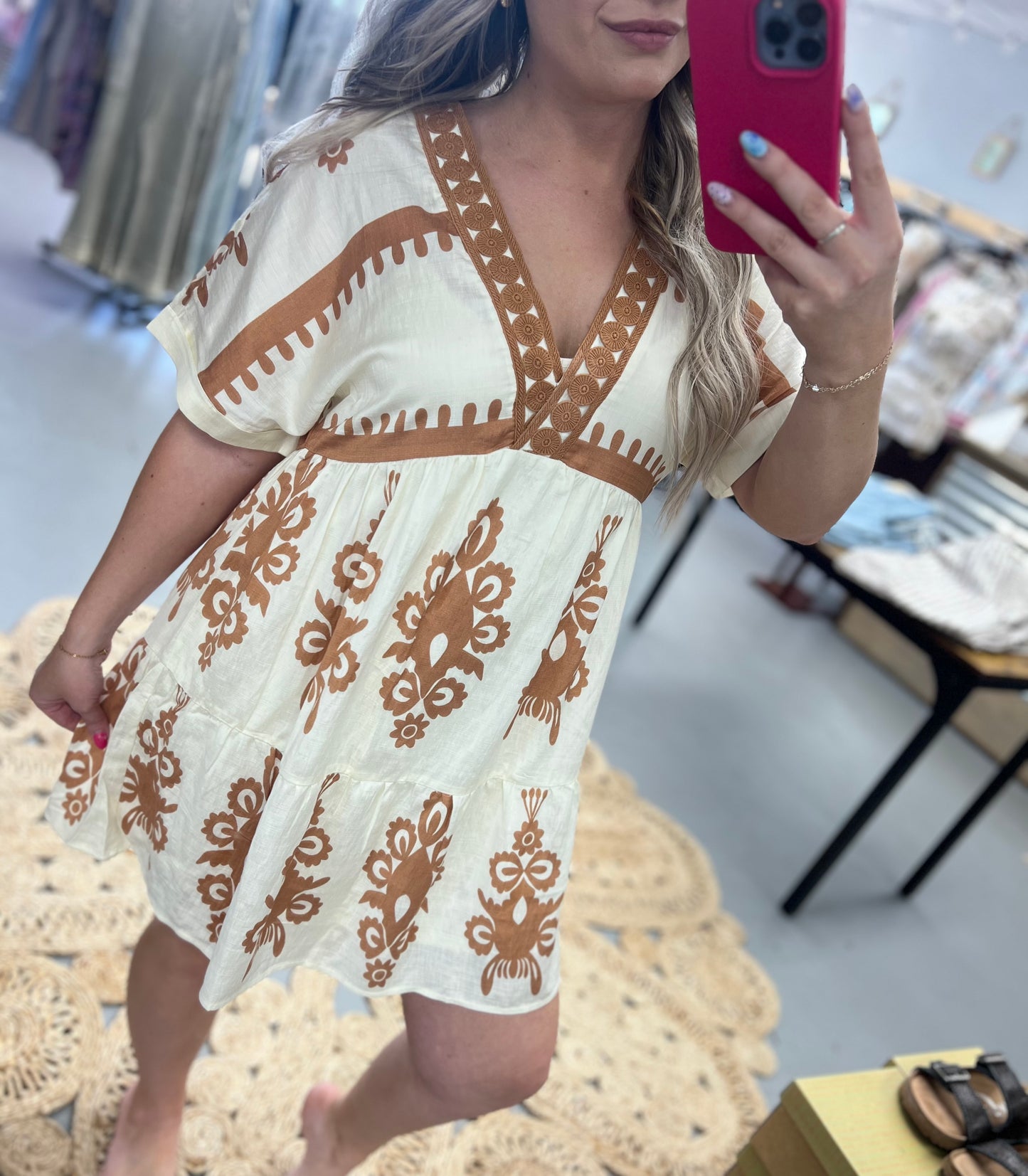 Ivory Mini Dress