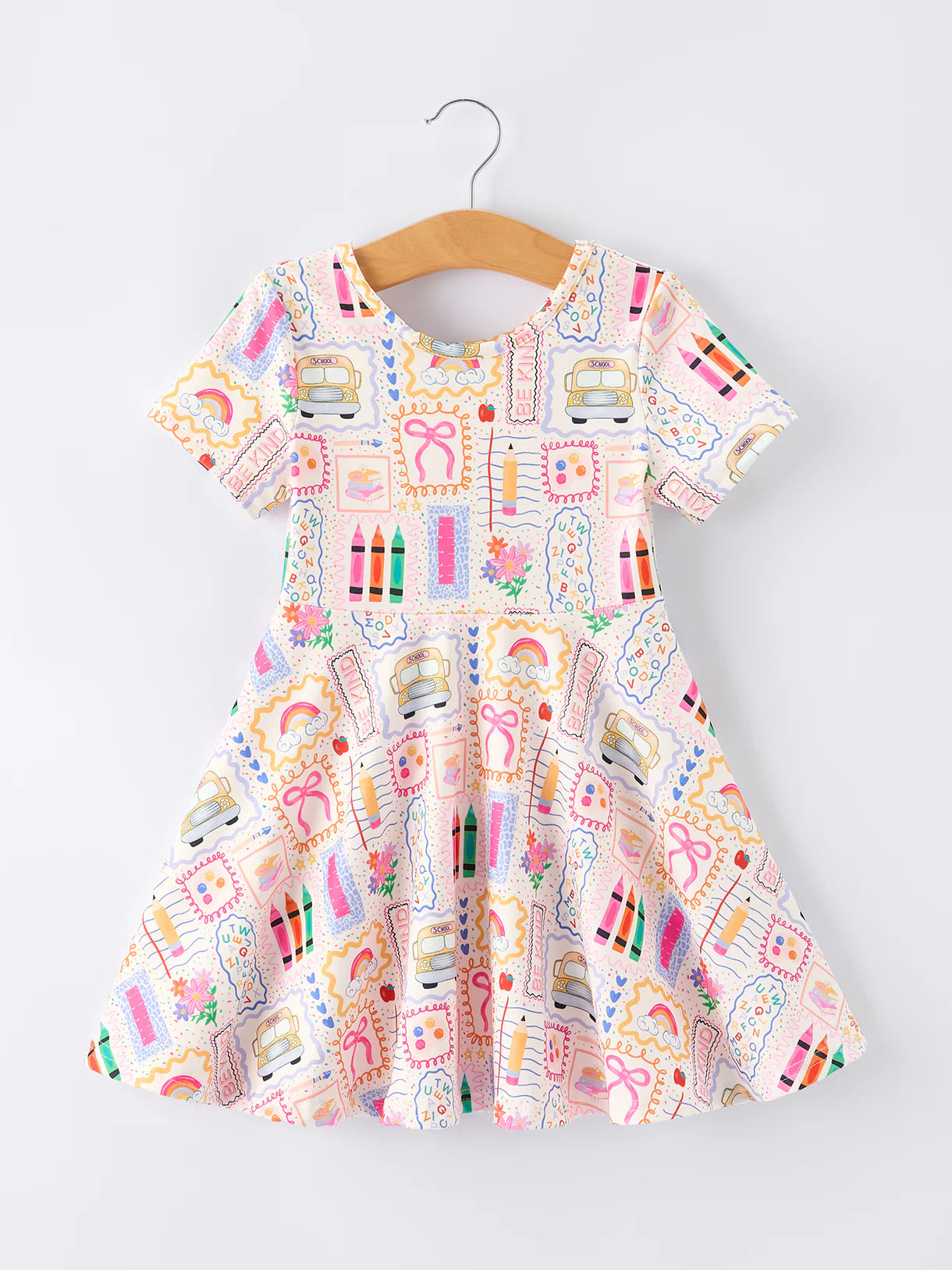 Back to School Rainbow Dress