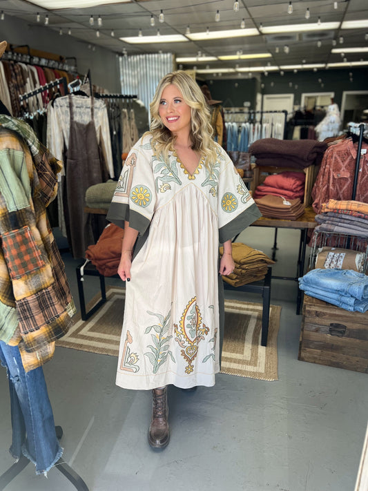 Taupe-Olive Maxi