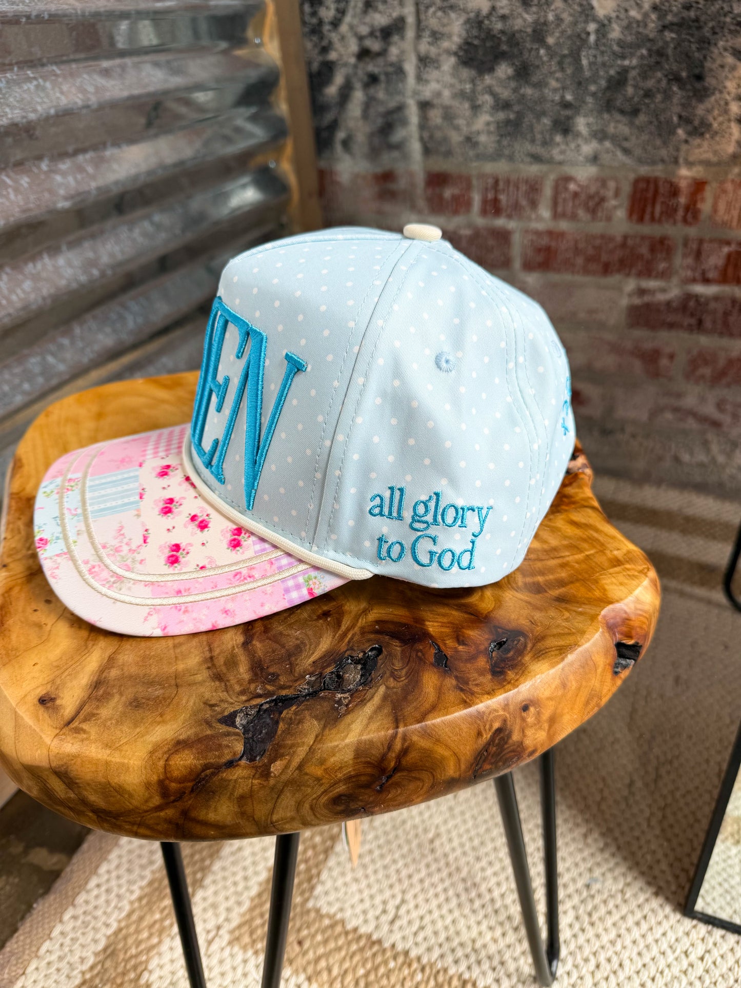 Floral AMEN Hat