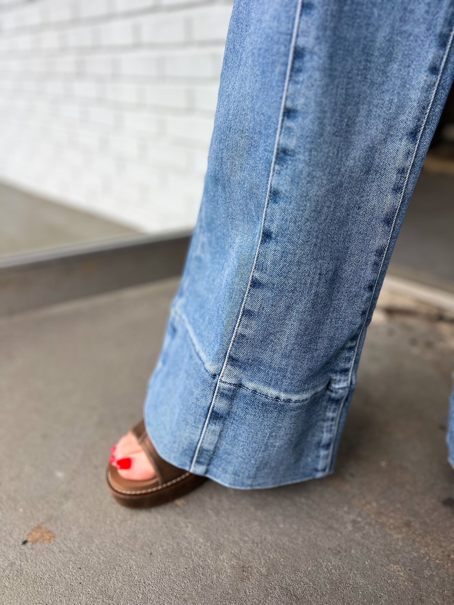 MR Ankle Wide Flare Jeans