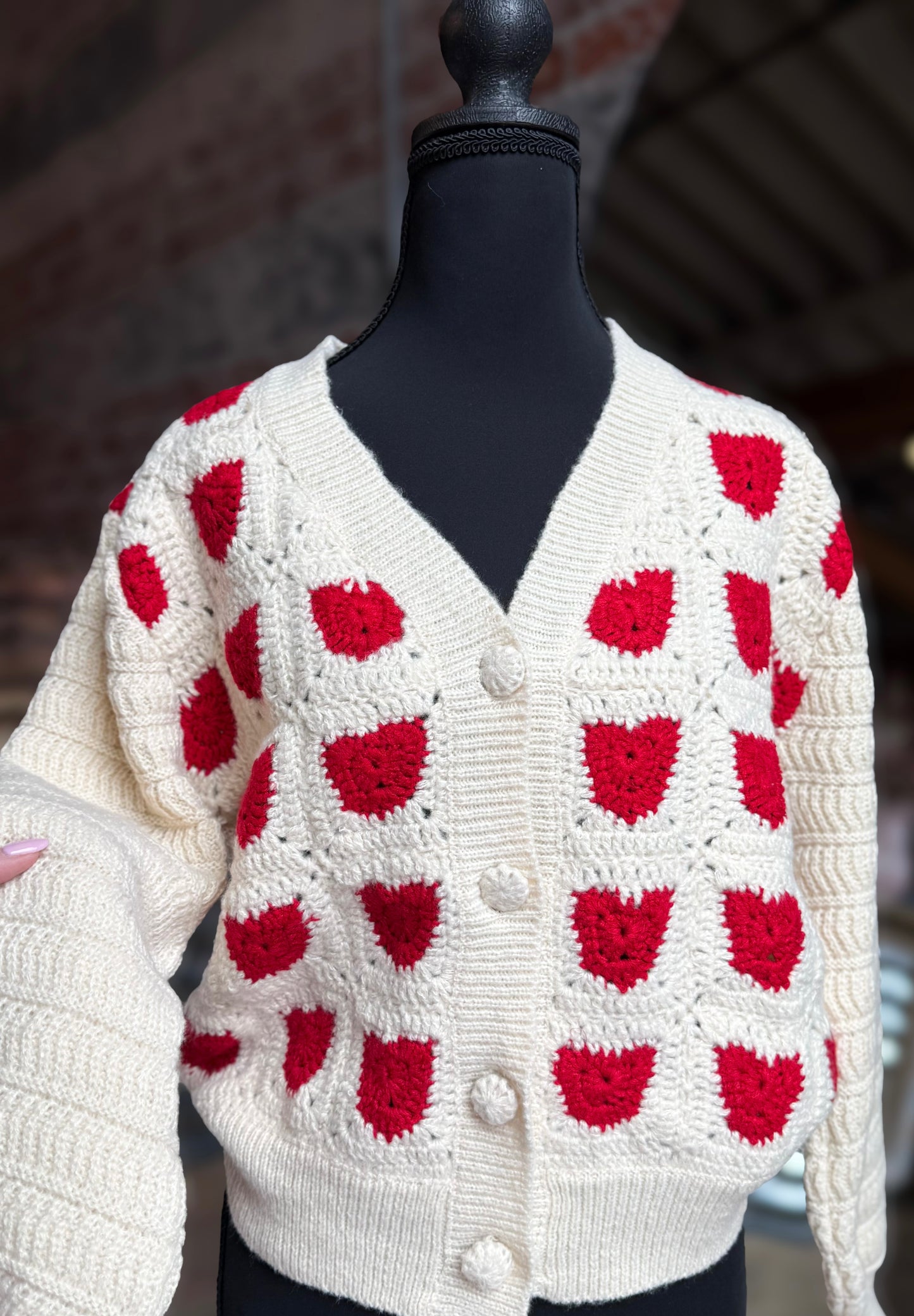 Heart Crochet Cardigan