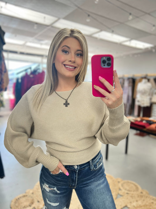Beige Knit Sweater