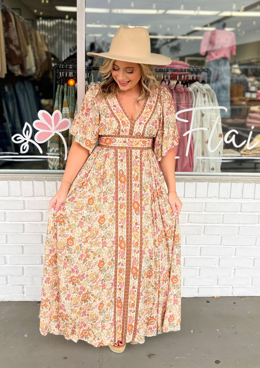 Flutter Sleeve Maxi