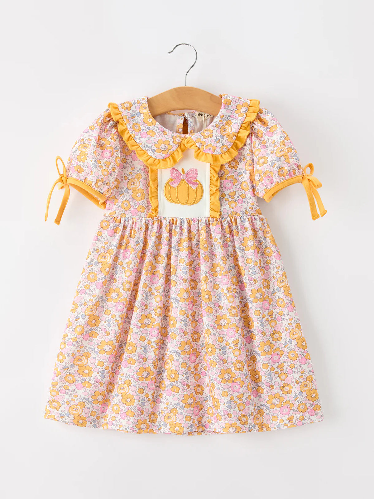 Pumpkin Floral Dress