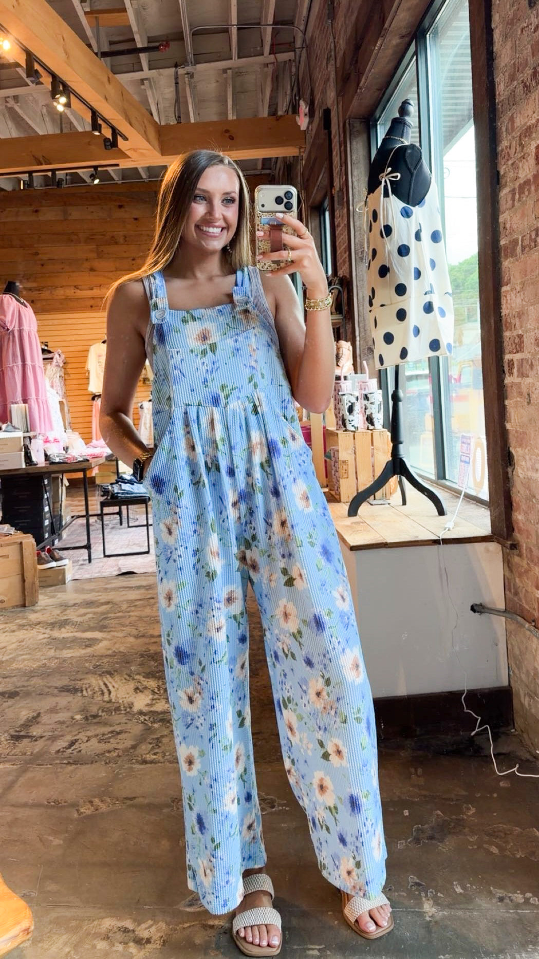 Blue Flower Jumpsuit