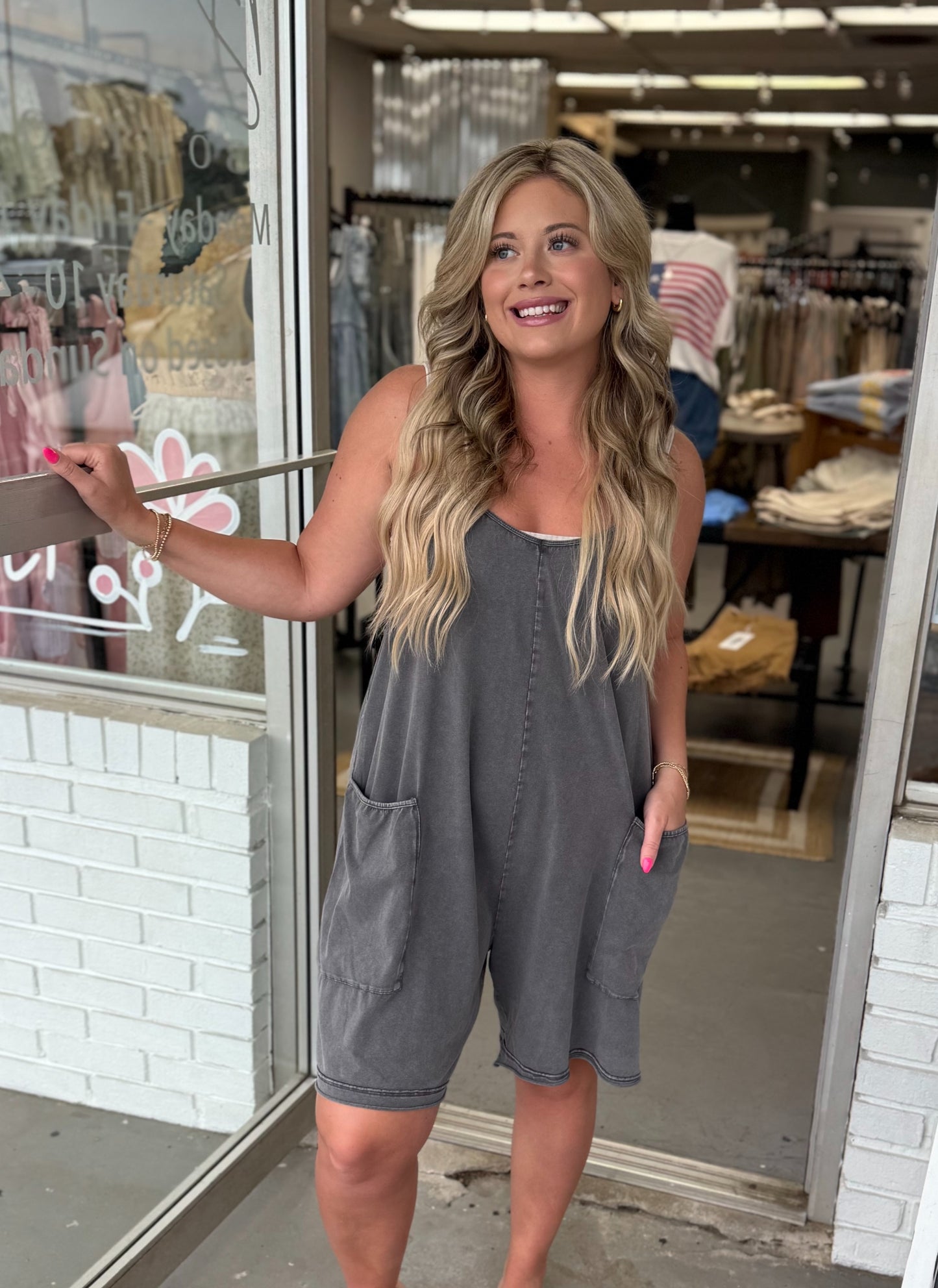 Ash Black Easel Romper