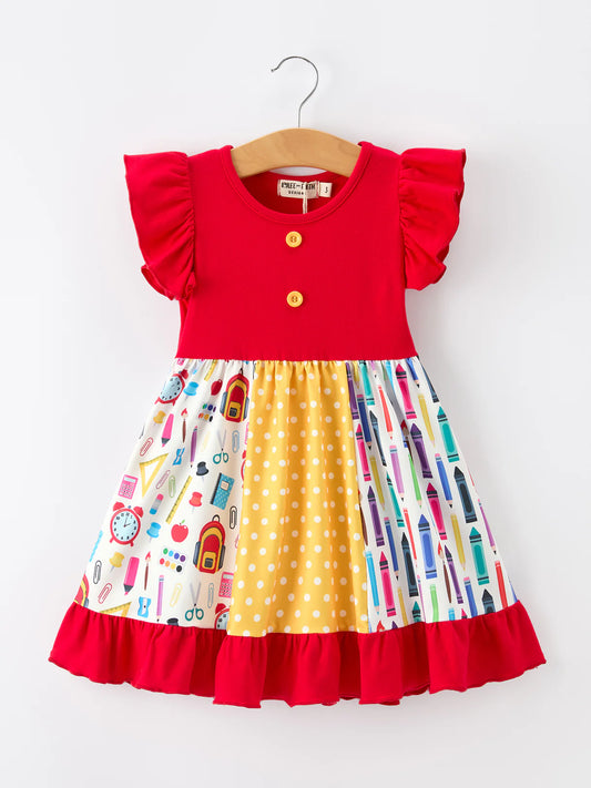 Back To School Pencil Twirl Dress