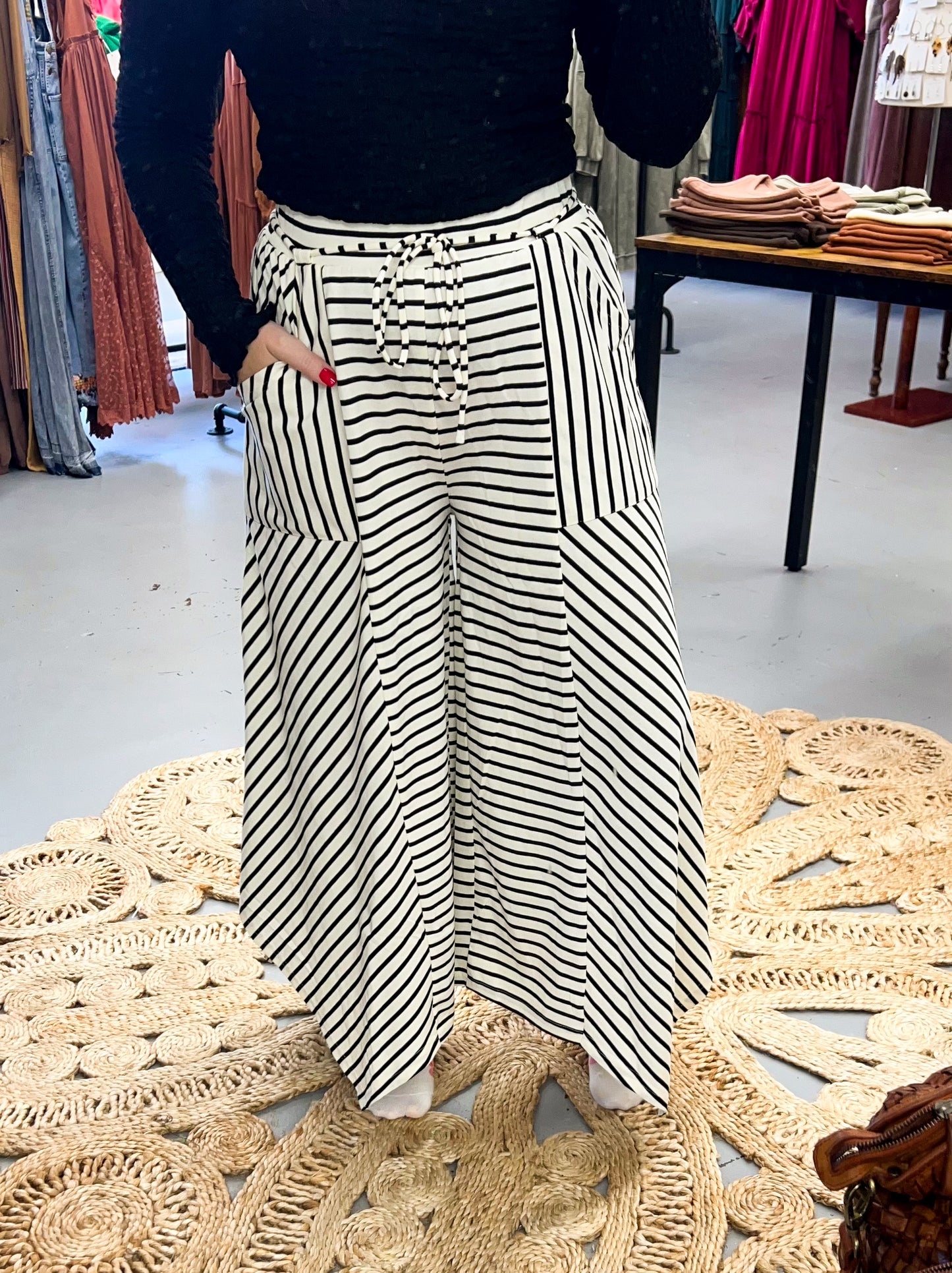 Stripped Flow Pants