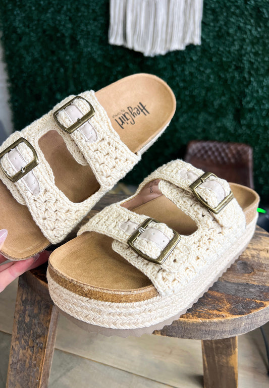 Natural Wedge Sandle