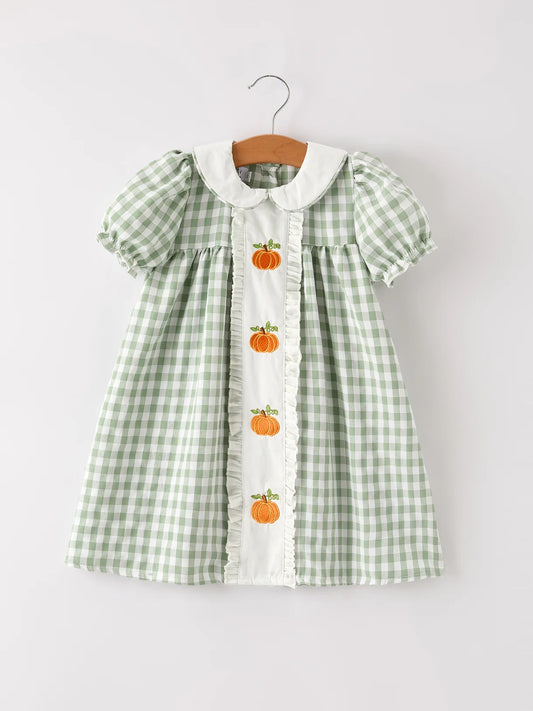 Fall Plaid Girls Dress